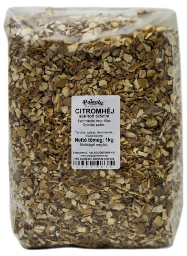 Paleolit Citromhéj 5x5mm szárított 1kg Lemon peels