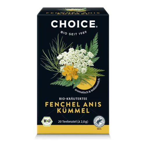 BIO CHOICE® Gyógynövénytea édesköménnyel és ánizzsal 40g Fenchel anis kümmel