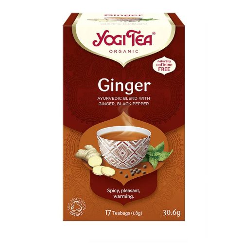 BIO Gyömbér tea 17x1,8g Yogi Ginger
