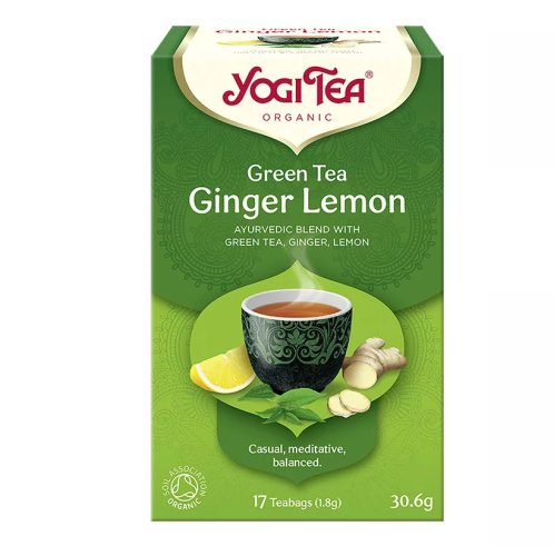 BIO Zöld tea gyömbérrel, citrommal Yogi Green Tea Ginger Lemon