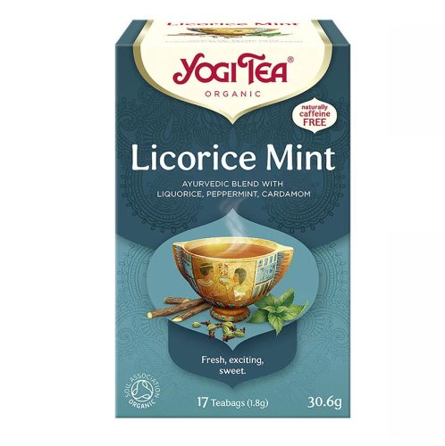 BIO Édesgyökér tea mentával 17x1,8g Yogi Licorice Mint