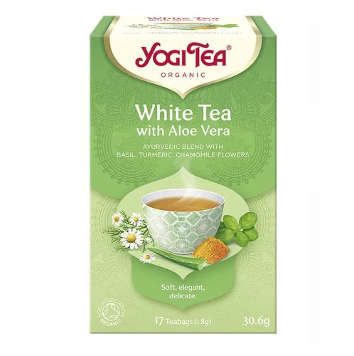 BIO Fehér tea aloe verával 17x1,8g Yogi White Tea