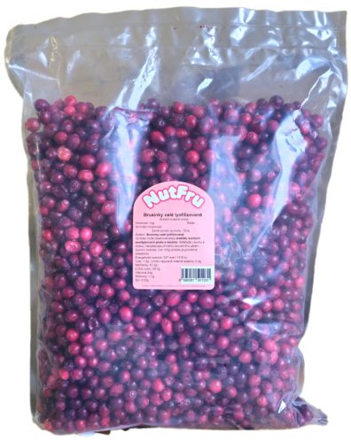 Paleolit Liofilizált vörös áfonya 1kg szemek lédig Cranberries freeze-dried