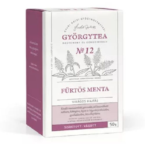 Györgytea Fürtös menta 50g virágos hajtás No.12
