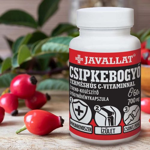 JAVALLAT Csipkebogyó Terméshús kapszula 60 db 