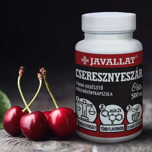 JAVALLAT Cseresznyeszár kapszula 60 db 