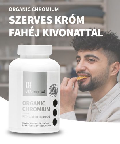USA medical Szerves króm ceyloni fahéjjal kapszula 60 db