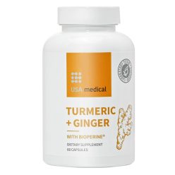   USA medical Kurkuma és gyömbér kapszula BioPerine®-nel 60 db