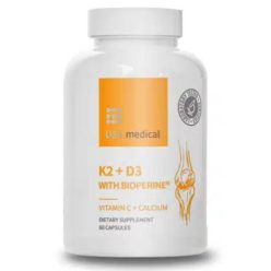 USA medical K2+D3 kapszula kalciummal és C-vitaminnal 60 db