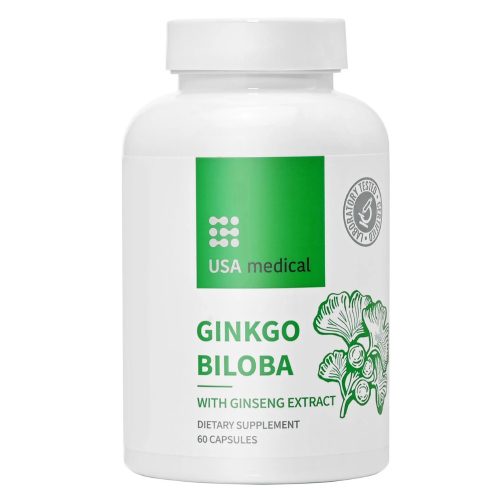 USA medical Ginkgo Biloba kapszula ginzeng kivonattal 60 db