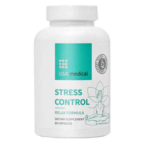 USA medical Stressz Kontroll kapszula AlphaWave® L-theanine-nel 60 db