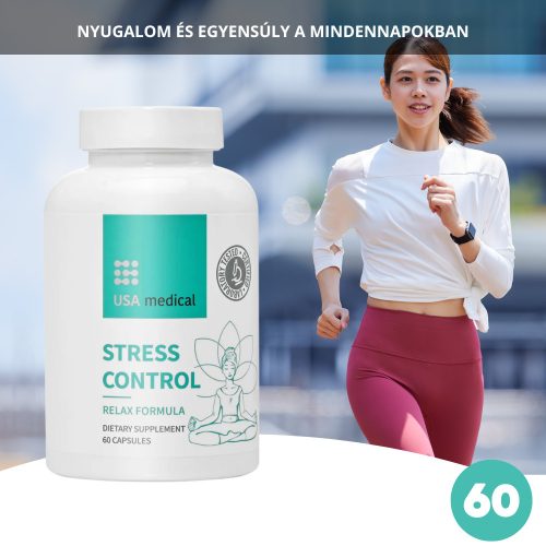 USA medical Stressz Kontroll kapszula AlphaWave® L-theanine-nel 60 db