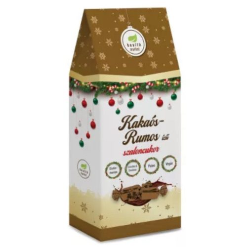 Health Market Kakaós-rumos ízű 250g szaloncukor kókusztejes csokoládéval