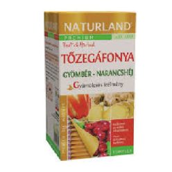   Naturland gyümölcstea tőzegáfonya-gyömbér narancshéj 20x2g 40 g