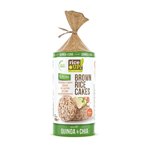 Rice Up barna rizses puffasztott szelet chia mag quinoa 120 g