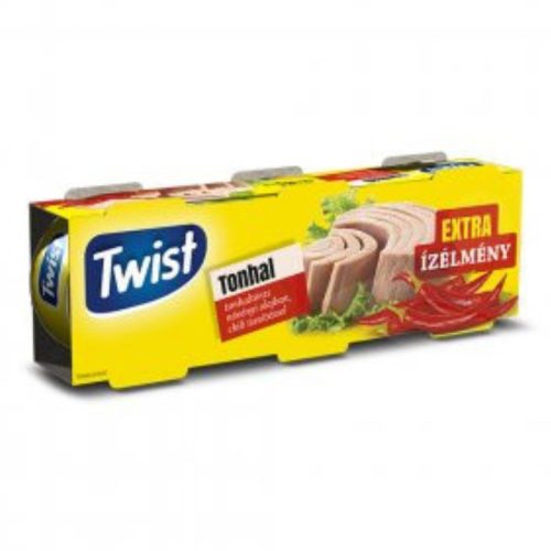 Twist tonhaltörzs növényi olajban édes chili ízesítéssel 3x80g 240 g