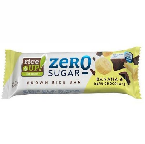 Rice Up zero rizsszelet banános ízű étcsokoládés hozzáadott cukor nélkül 18 g