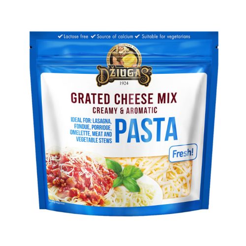 Dziugas pasta mix reszelt sajt salátákhoz laktózmentes 200 g