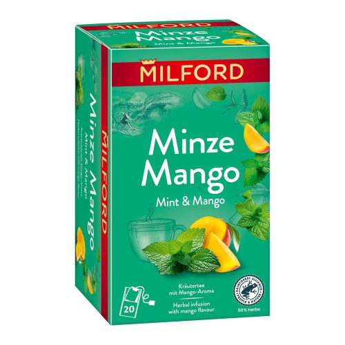 Milford borsmenta-mangó ízű gyümölcstea 20x1,75g 35 g