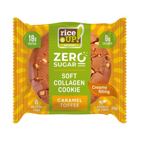 Rice Up zero kollagén, protein keksz karamell ízű 60 g