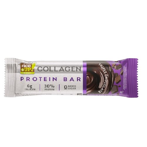 Rice Up fehérjeszelet kollagénnel tripla csokoládé ízű 50 g