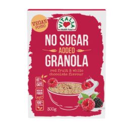   Vitalia granola hozzáadott cukor nélkül fehércsokis piros gyümölcs 300 g