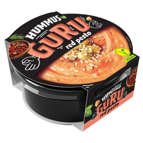 Guru hummus kenhető csicseriborsókrém vörös pesto 180 g
