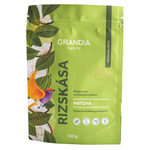 Grandia rizskása növényi fehérjével matcha 350 g