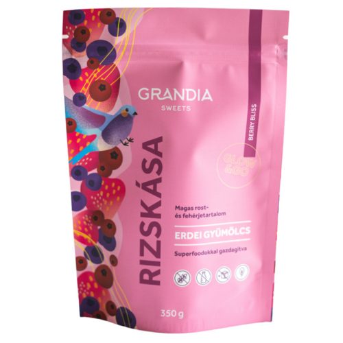 Grandia rizskása növényi fehérjével erdei gyümölcs 350 g