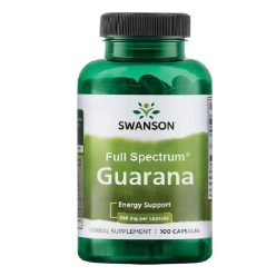 Swanson Guarana 500 mg 100 kapszula