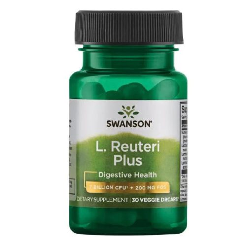 Swanson Lactobacillus Reuteri Plus 30 kapsz (3 féle Probiotikum + Prebiotikum)