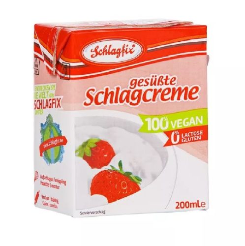 Schlagfix Vegan habkrém 15%, édesített 200ml