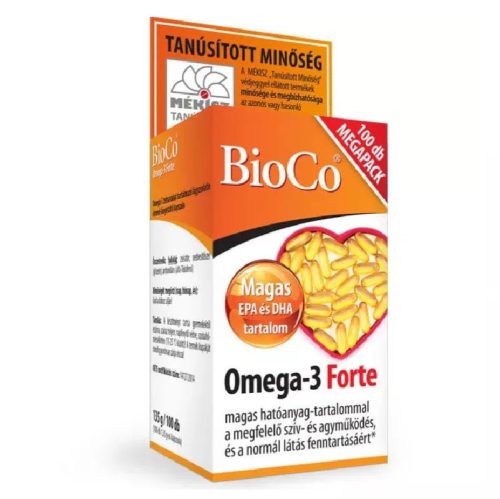 BioCo Omega-3 Forte Megapack 100db lágyzselatin kapszula