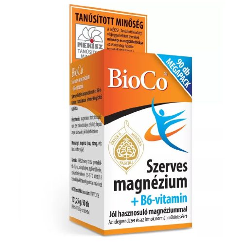 BioCo Szerves Mg+B6-vitamin 90db tabletta
