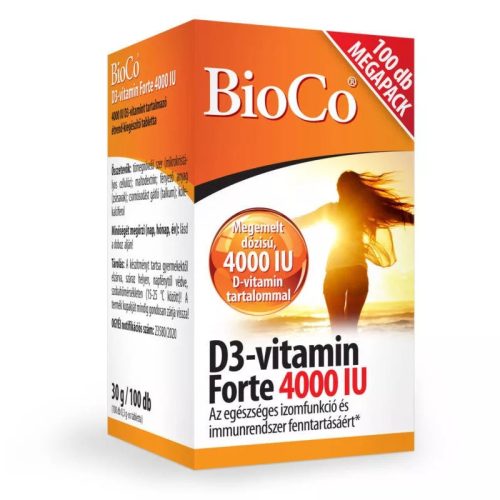 BioCo D3-vitamin Forte 4000IU 100db tabletta