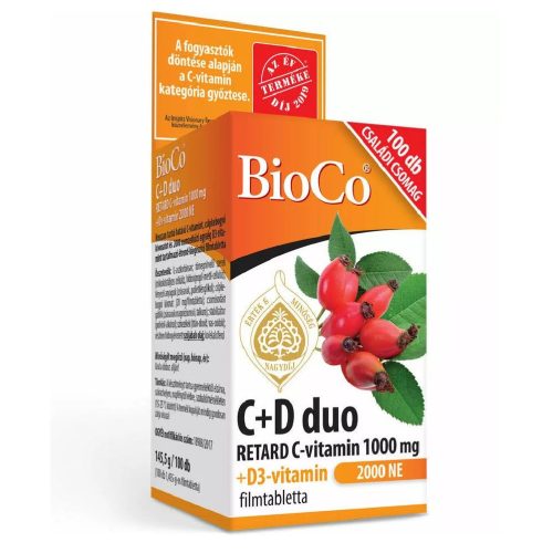 BioCo C+D duo Retard C-1000mg+D3 2000NE 100db filmtabletta
