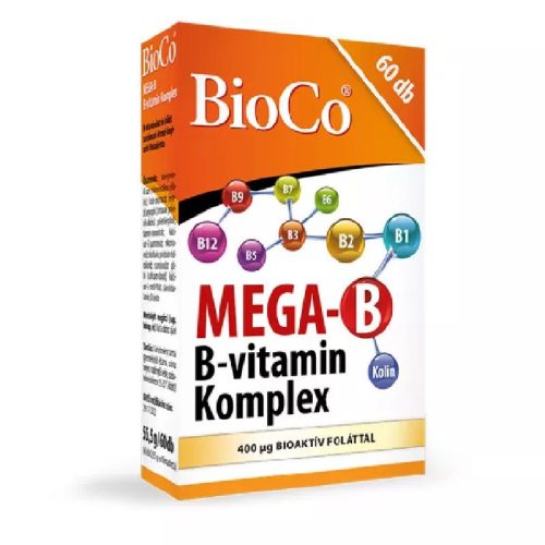 BioCo Mega-B B-vitamin komplex 60db filmtabletta
