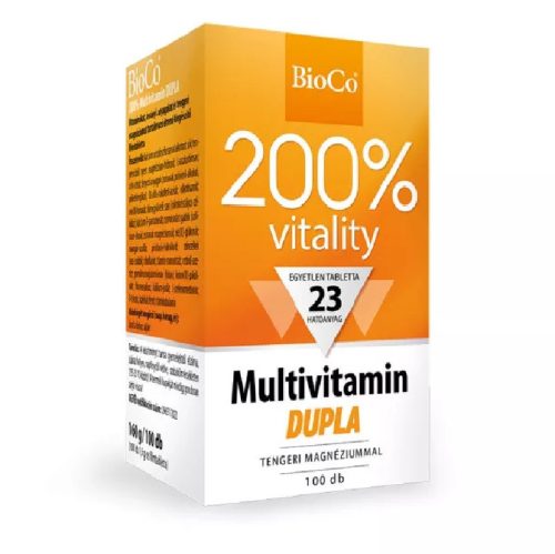 BioCo Multivitamin dupla 200% 100db filmtabletta tengeri magnéziummal