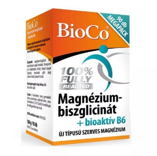 BioCo Magnézium-biszglicinát + B6 vitamin 90db tabletta