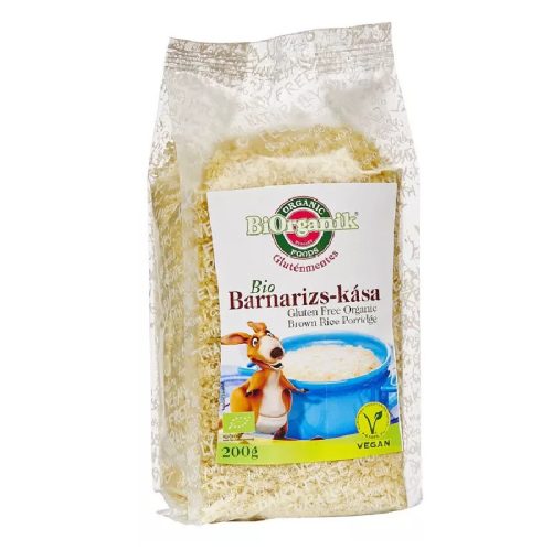 BIO gluténmentes barnarizs kása 200g BiOrganik