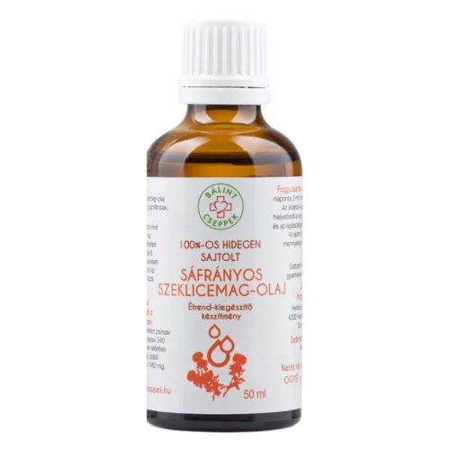 Bálint Cseppek Sáfrányos szeklicemag olaj 50ml