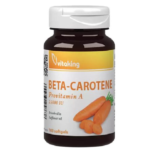 Vitaking Beta Carotine 15mg (100) lágykapszula