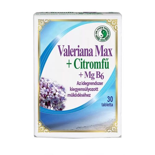 Dr. Chen Valeriana MAX + Citromfű + Magnézium + B6 30db filmtabletta