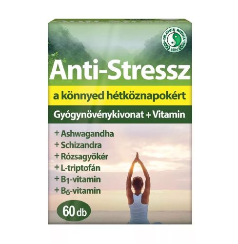 Dr. Chen Anti-Stressz gyógynövény + vitamin 60db kapszula