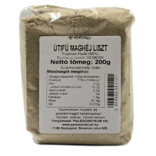 Paleolit Útifű maghéj liszt 200g Psyllium Husk 95% 60 mesh