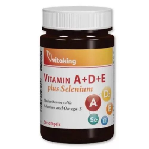 Vitaking A+D+E plus Szelén (30) lágykapszula