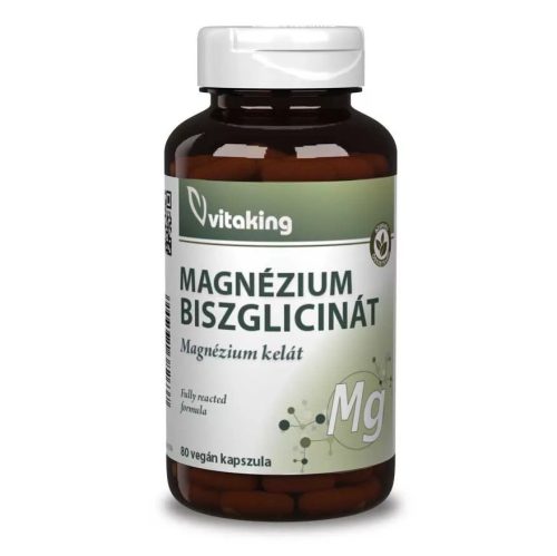 Vitaking Magnézium Biszglicinát (80) vegán kapszula (Magnézium kelát)