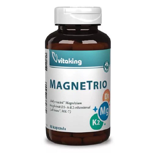 Vitaking MagneTrio D3+K2+ Magnézium biszglicinát (80) kapszula