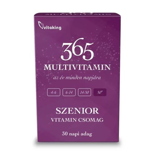 Vitaking 365 Multivitamin Szenior csomag 30 napi adag