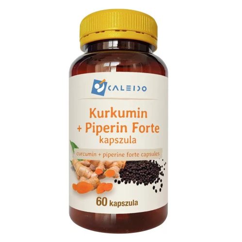 Caleido Kurkumin+Piperin forte kapszula 380mg kurkumin + 2,375mg piperin